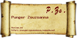 Punger Zsuzsanna névjegykártya