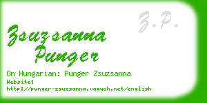 zsuzsanna punger business card